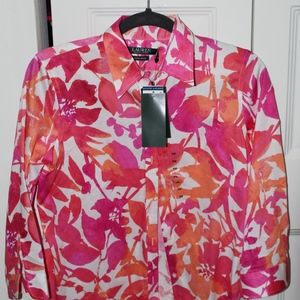 NWT Ralph Lauren Floral Button Down Women's Shirt